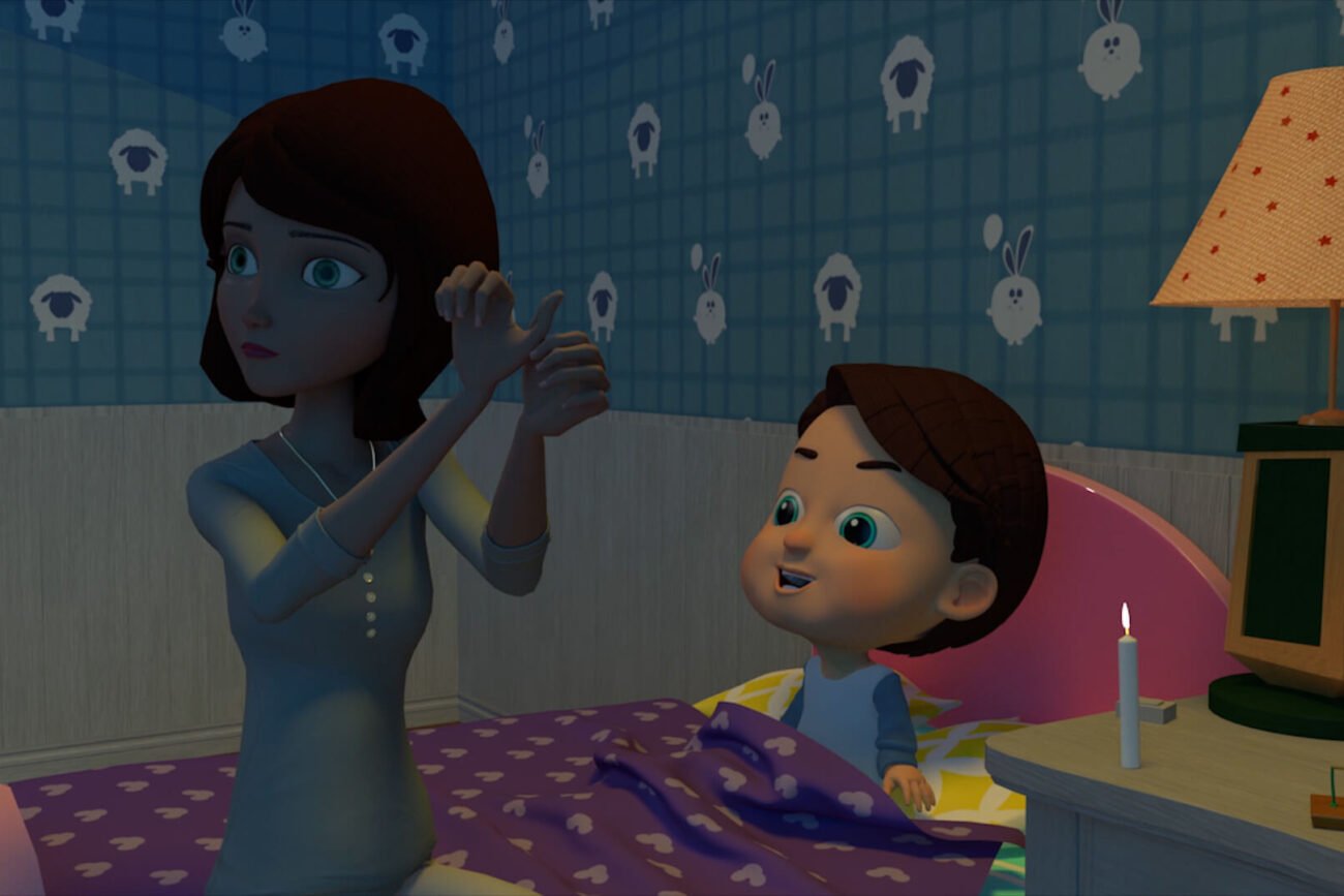 Mom and Son 3D animation